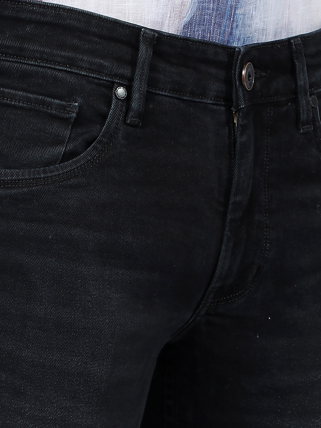 Numero Uno Men Faded Black Jeans
